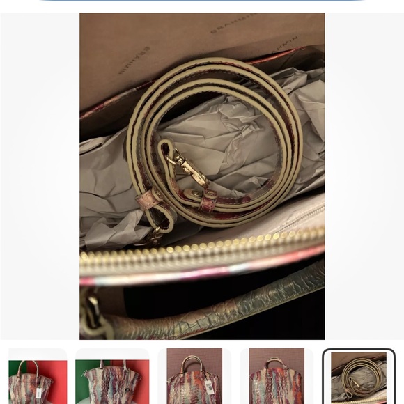 NEW! Brahmin Duxbury Satchel Destiny Melbourne LARGE Genuine Leather - Picture 4 of 4